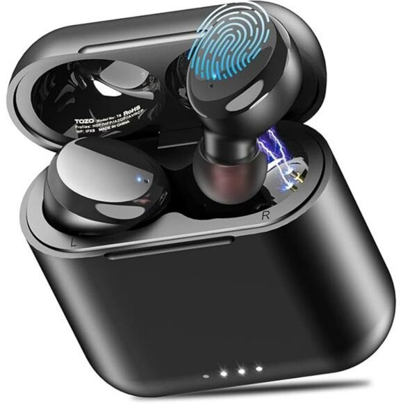 Wireless Bluetooth Earbuds 50H Playtime Waterproof Bass Mic Charging Case - Picture 7 of 7